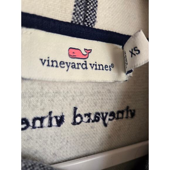 Vineyard Vines Buffalo Check Mock Neck Plaid Print Pullover Sweatshirt Blue XS - Picture 4 of 6